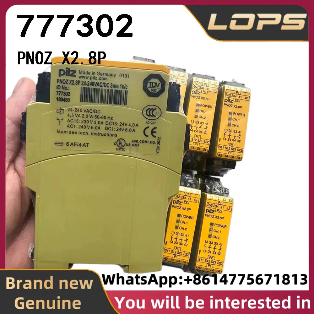 PNOZ X2.8P 24-240VAC/DC Pilz 777302 safety relay, brand new original genuine, large quantity in stock, welcome to inquire