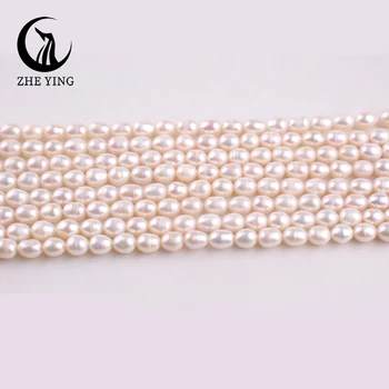 Natural rice freshwater pearl beads AAA quality loose mother of pearl beads for jewelry making bracelet necklace DIY accessories