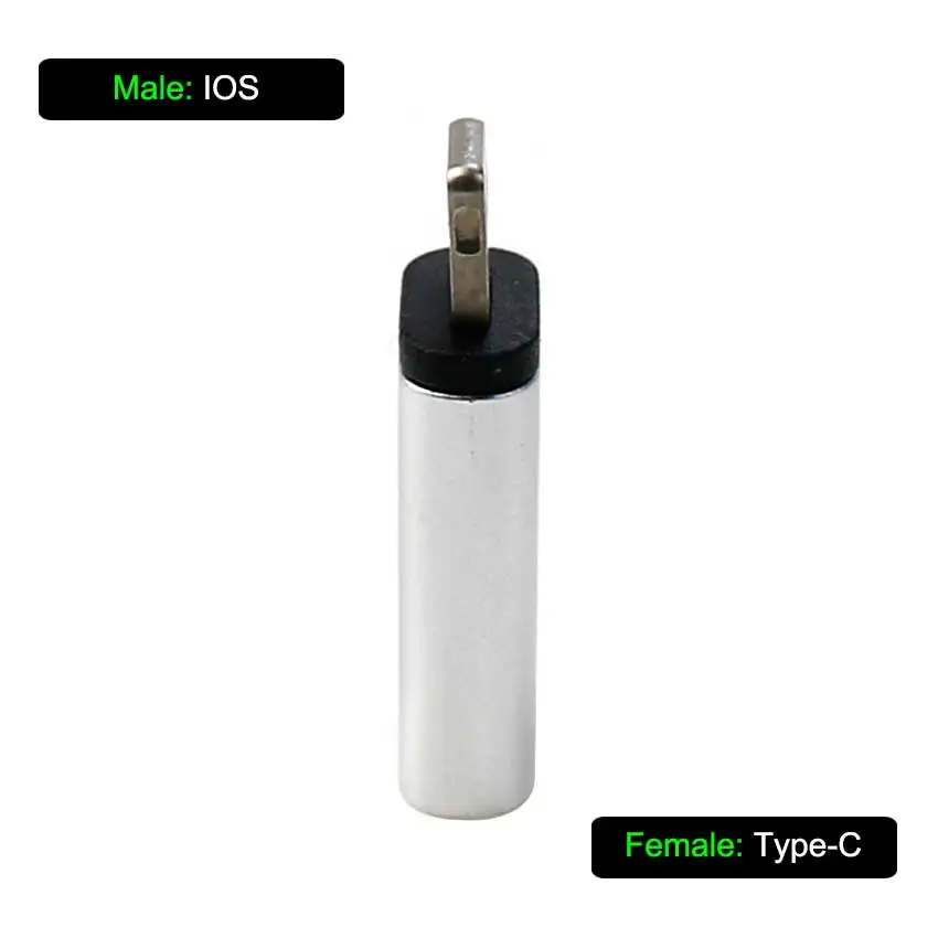 YuXi USB C Female Ke IOS Male Adapter untuk Iphone X XR XS Max 8 7 6 6S Plus Type-c To 8pin Charging Sync Charger Cable Converter