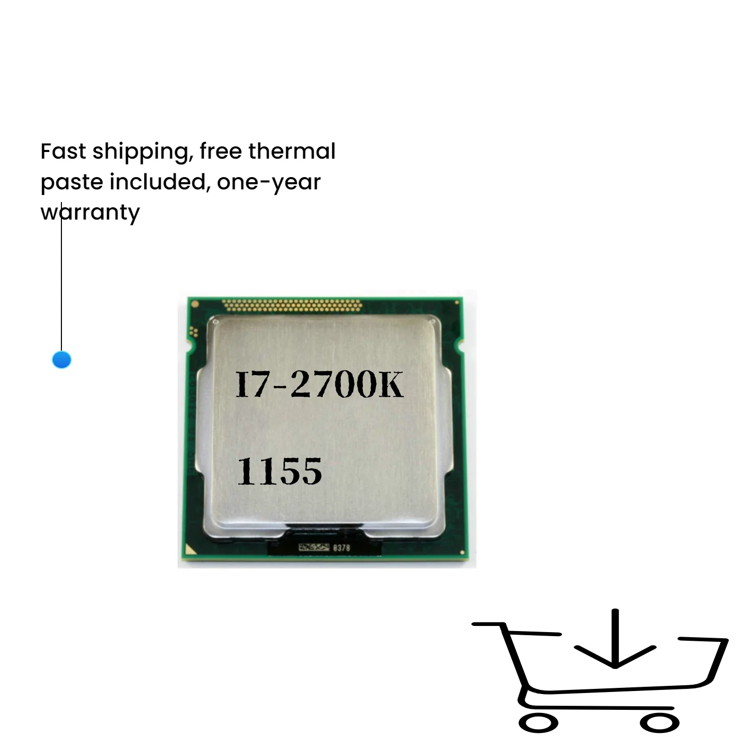 

Core i7 2700K i7-2700k 3.5GHz Quad-Core LGA 1155 CPU Processor