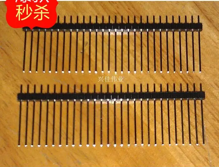 10PCS 1*40PIN Single Row Male Pin Header 20MM 1X40PIN 2.54MM 40 PIN Connector 40pin Strip 40P