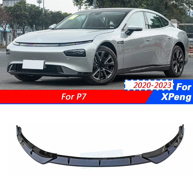 

Front Bumper Lip Skirts for Xpeng P7 2020-2023 Air Chin Spoiler Splitter Car Body Kit Black Spoiler Accessories Tools