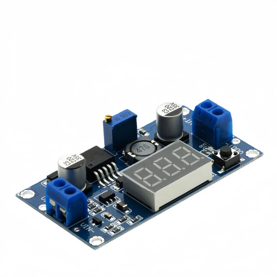 LM2596 DC DC Step Down Converter Voltage Regulator LED Display Voltmeter 4.0~40 to 1.3-37V Buck Adapter Adjustable Power Supply