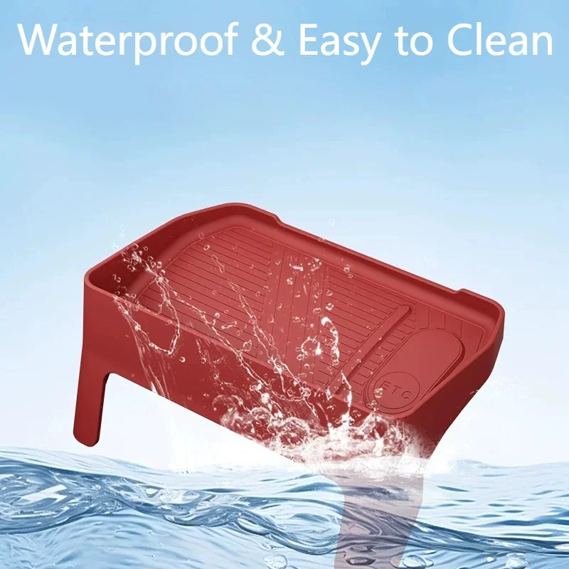 Organizer Box Anti Slip Dustproof Precise Fit Interior Mod Parts For ZEEKR 8X Behind Screen Storage Box Central Control Silicone