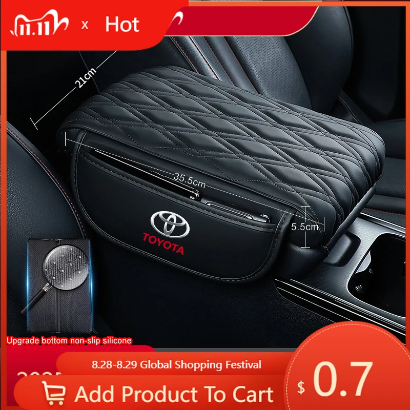 

Fot Toyota 2026 Новый для Toyota 2026 Новые колпаки для ступицы Автомобильный коврик для подлокотников из пены с эффектом памяти 40 см удлиняющие подлокотники для Toyota GRsp