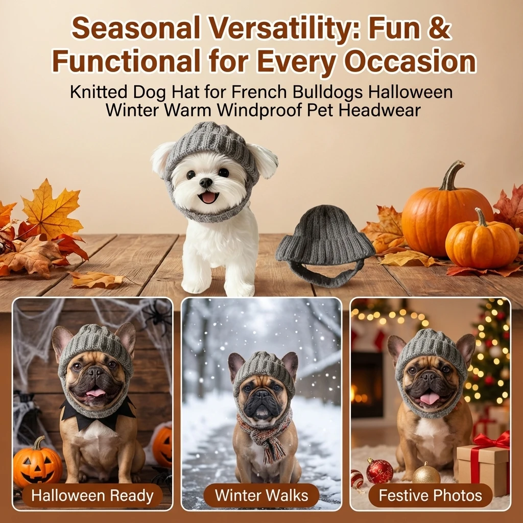 Topi Beanie Anjing Gaya Baru M - Knit Beanie Hat Warm ulasan dan harga