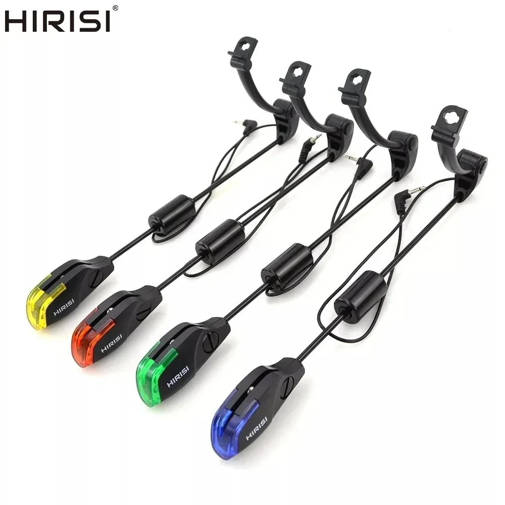Hirisi 잉어 낚시 알람 스윙어 LED 라이트 표시기, 탈착식 베이스 시트, 낚시 알람 바이트 표시기 B2011 