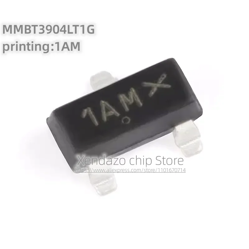50pcs/lot MMBT3904LT1G MMBT3904 printing 1AM SOT-23 package Original genuine NPN SMD transistor