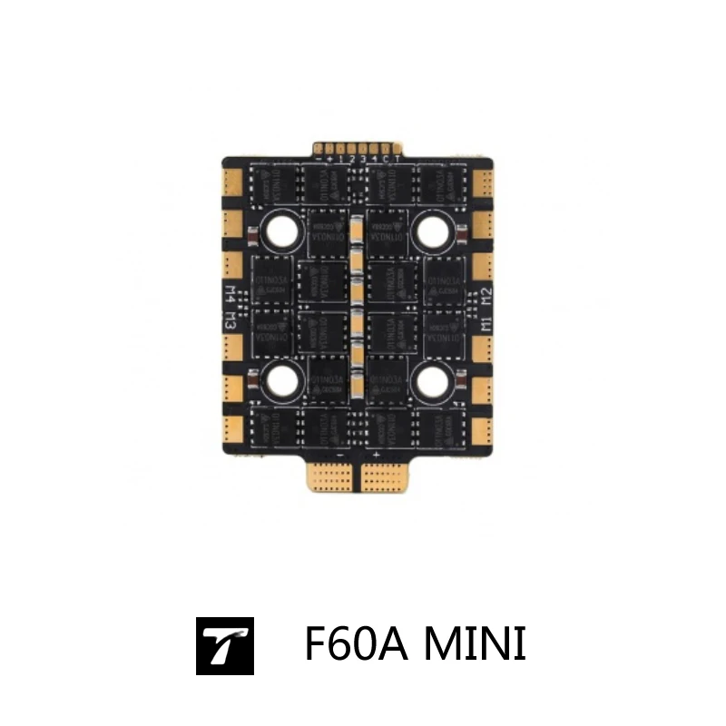 

T-HOBBY Mini F60A 3-8S 4-в-1 ESC 20x20, регулятор скорости для радиоуправляемых моделей (автомобилей, лодок, самолетов) - электронный регулятор скорости с BEC 6В/12В