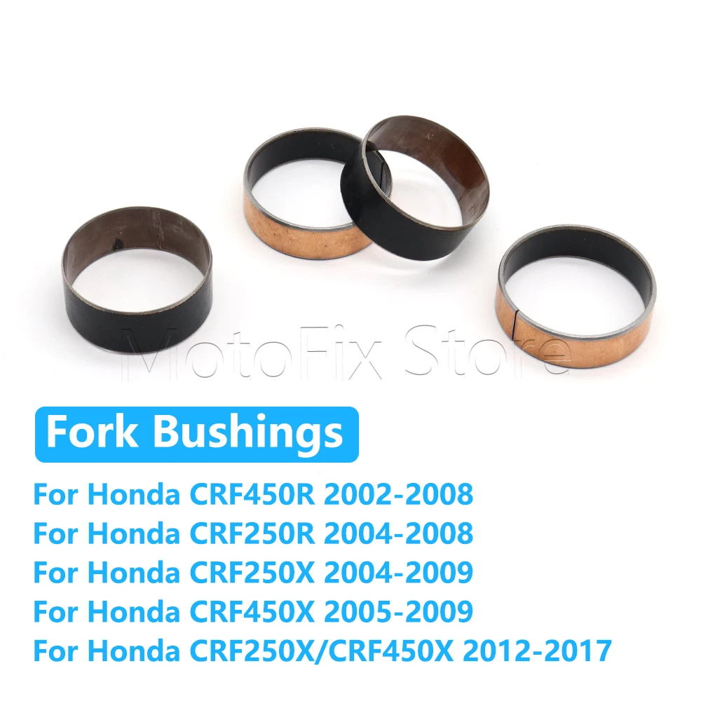 

47MM For Honda CRF450R CRF250R CRF250X CRF450X CRF 450X 450R 250R Fork Bushings External Guide Rails Shock Absorb Up Down Set