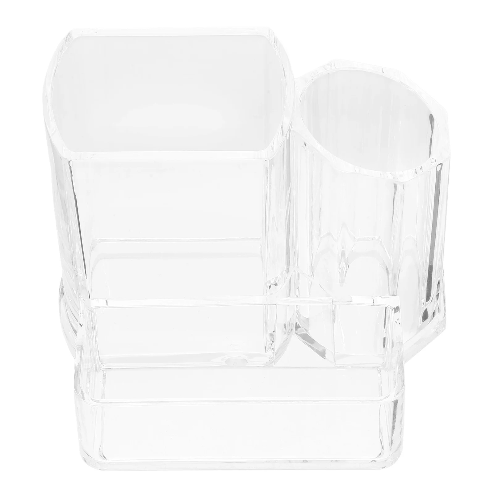 

Acrylic Pen Cup Pencil Holder Desk Organizer Brush Storage Makeup Container Stationery Holder Remote Controller Box