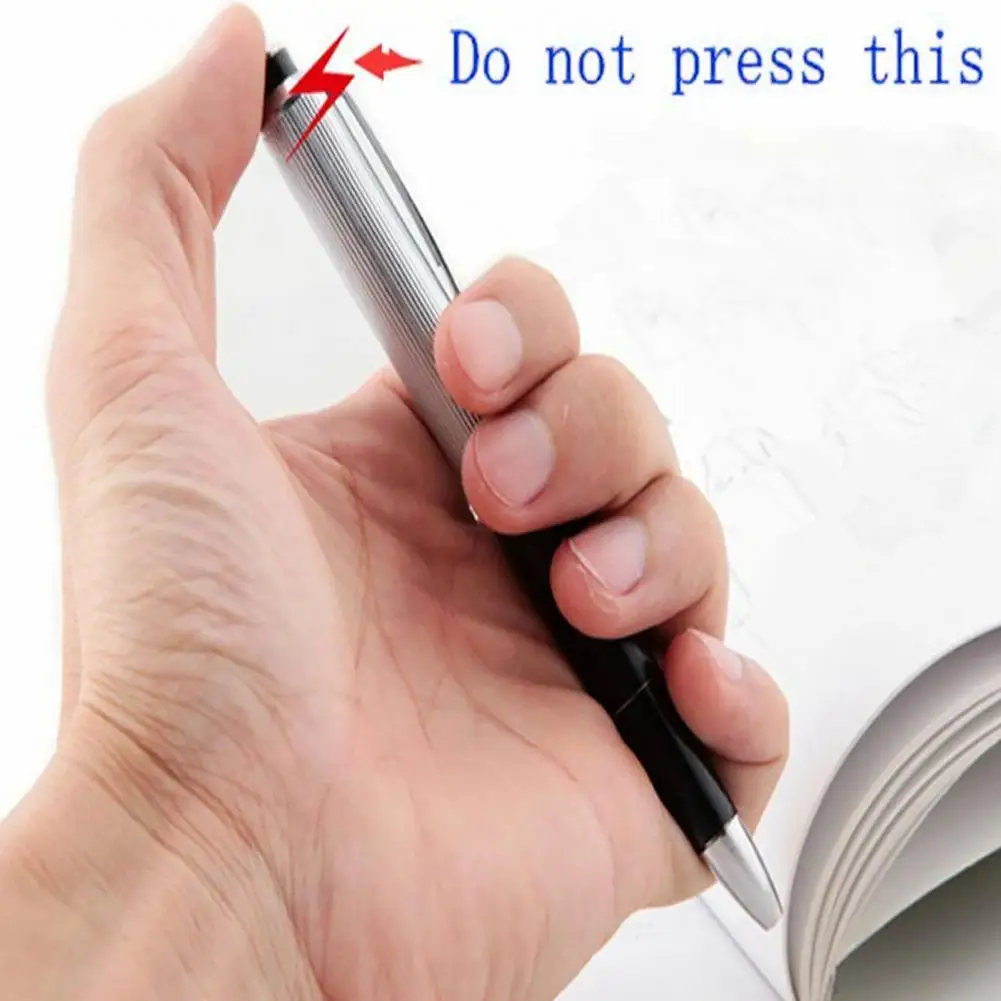 Magic Trick Funny Electric Pen Toy Interesting Surprising Gel Pen Shocking Practical Joke Toys Ballpoint Pen Classic Magic Prop