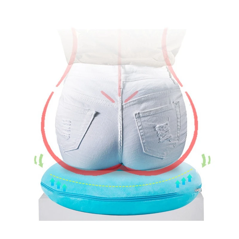 Cmdonut Shaped Forma Memory Foam Car Seat Pad Hemorrhoid Treat Car Seat Big Relief Pain Tailbone Coccyx Soft Pillow