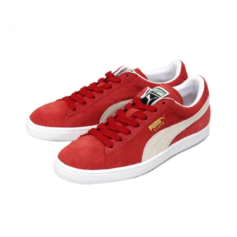 Puma Trend camoscio classico rosso bianco Unisex scarpe da Skateboard uomo donna Sneakers sportive 352634-05