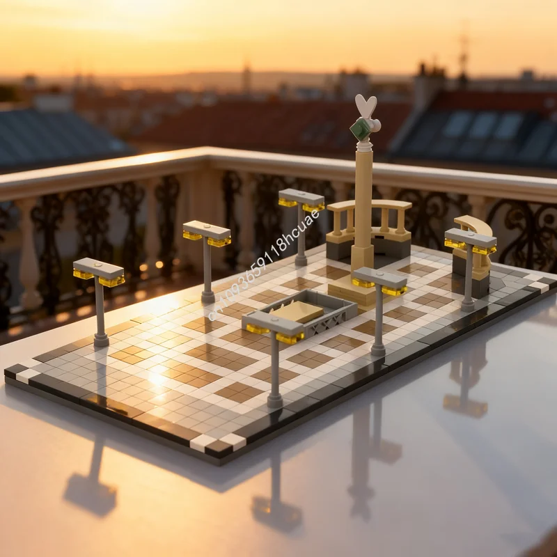 

464 шт. MOC модульная квадратная 1 мини-модель строительные блоки строительные рождественские подарки креативная идея образование детские игрушки на день рождения