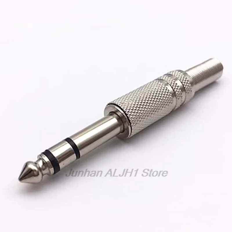 2/5/10pcs 6.5mm Jack Plug 3Pole Male Stereo Amplifier Plug 6.35 Metal Microphone Jack Plug-in Audio Connector Adapter for KTV F1