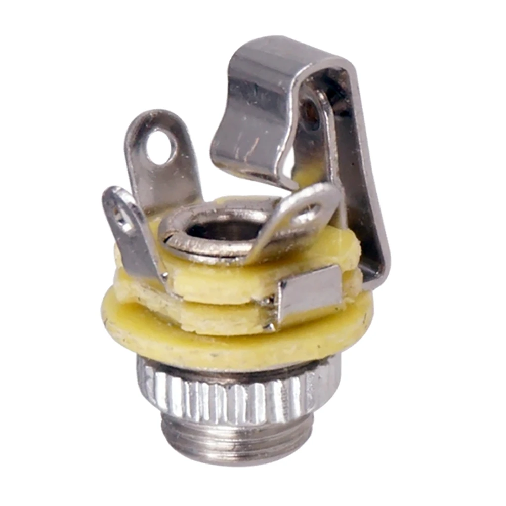 SMIEA 5 uds 3,5mm 1/8 pulgadas conector de entrada Mono para guitarra eléctrica bajo auricular altavoz enchufes
