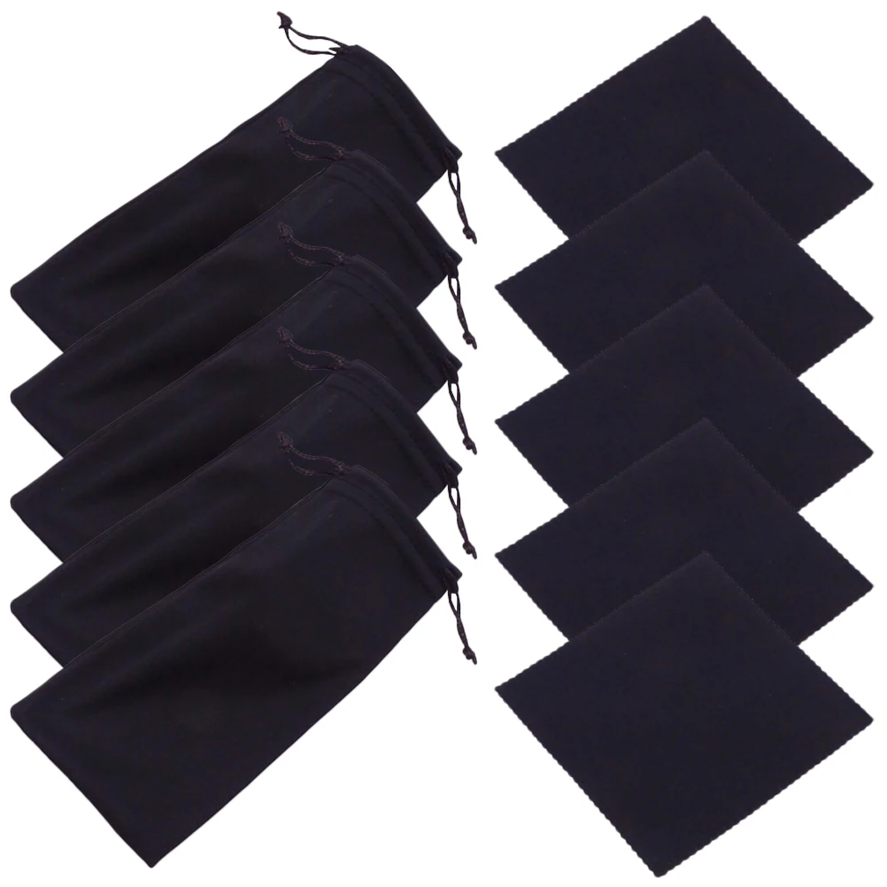 

20 Sets Glasses Bag Eyeglasses Storage Pouch Soft Sunglass Mirror Cloth Sunglasses Bags Fabric Travel