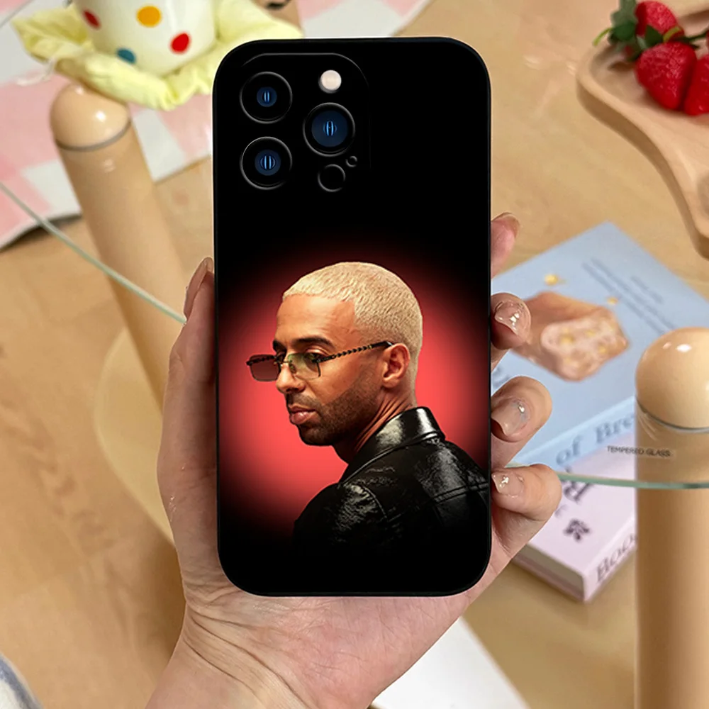 مغني الراب N-Naps Mec De CiteSimple لهاتف iPhone 11 12 13 14 15 16 Pro Max Plus حافظة ناعمة سوداء