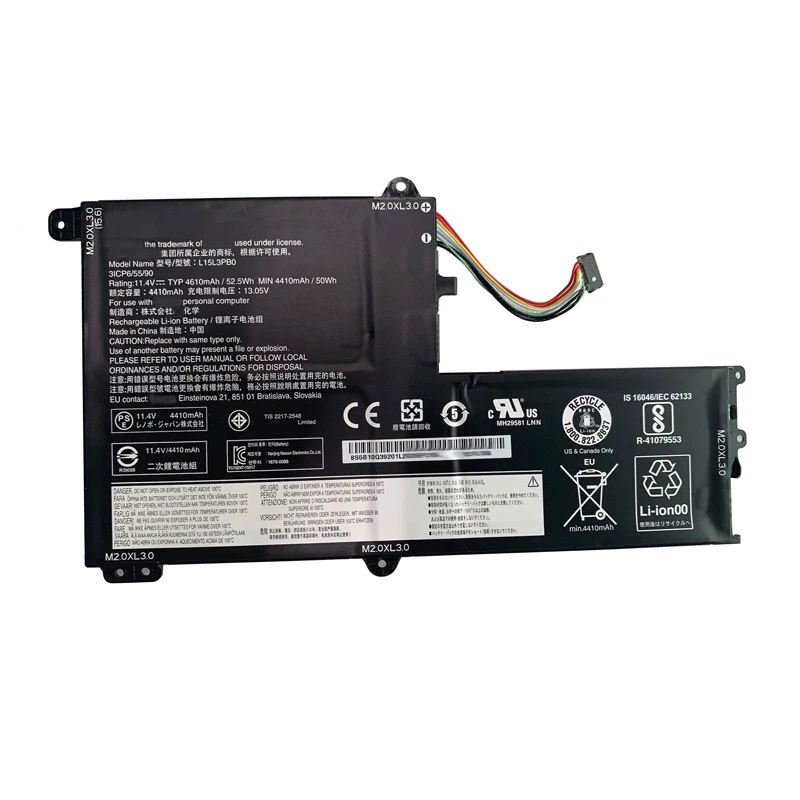 NOVA Bateria Original L15L3PB0 L15M3PB0 L15C3PB1 Para Lenovo IdeaPad YOGA 520-14IKB 330S 320S-15AST 15IKB 15ISK 14AST 14IKB 15ARR