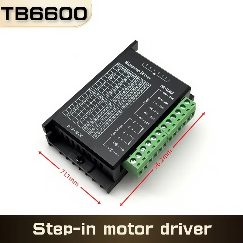 TB6600 Stepper Motor Driver Nema 23 Nema 34 42/57/86 Nema17 32 Segments 4.0A 42VDC CNC Engraving Machine Wood Router Mini Lathe