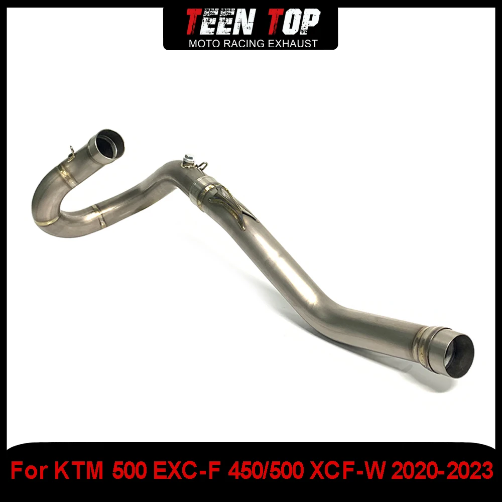 

For KTM 450/500 EXC-F 450/500 XCF-W Front Link Pipe Titanium Alloy Offroad Bike For Husqvarna FE501 FE450 2020-2023 Exhaust Pipe