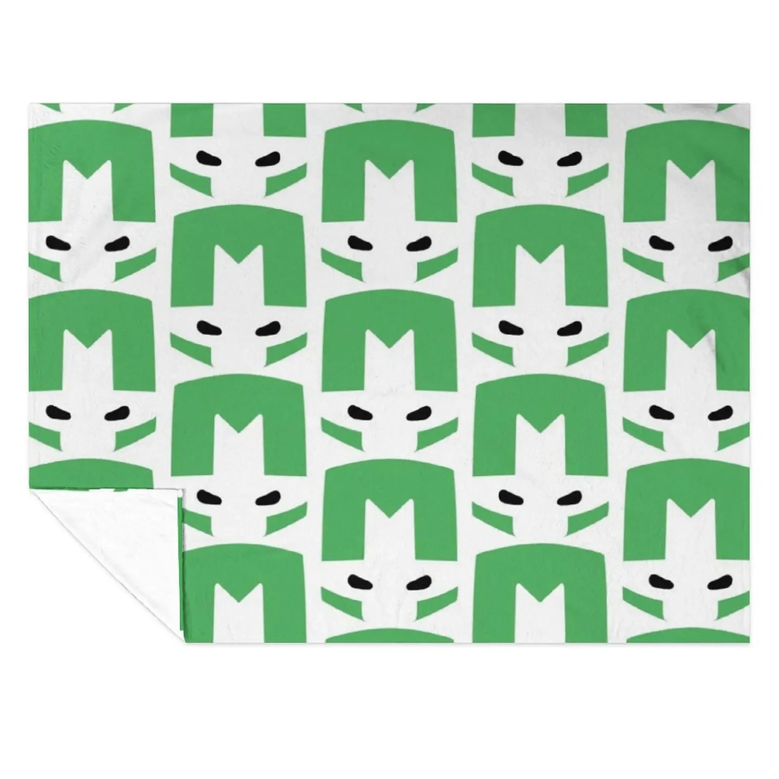 

Castle Crashers Minimal Green Knight Throw Blanket Picnic Sofa Throw Giant Sofa Thins Blankets