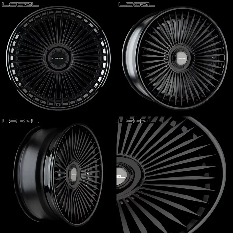 i Custom 2 Piece Multiple Spokes 19 20 21 22 24 26 Inch Forged Alloy Car Wheel 5x114.3 5x112 5x120 5x130 Rims for Rolls Royce