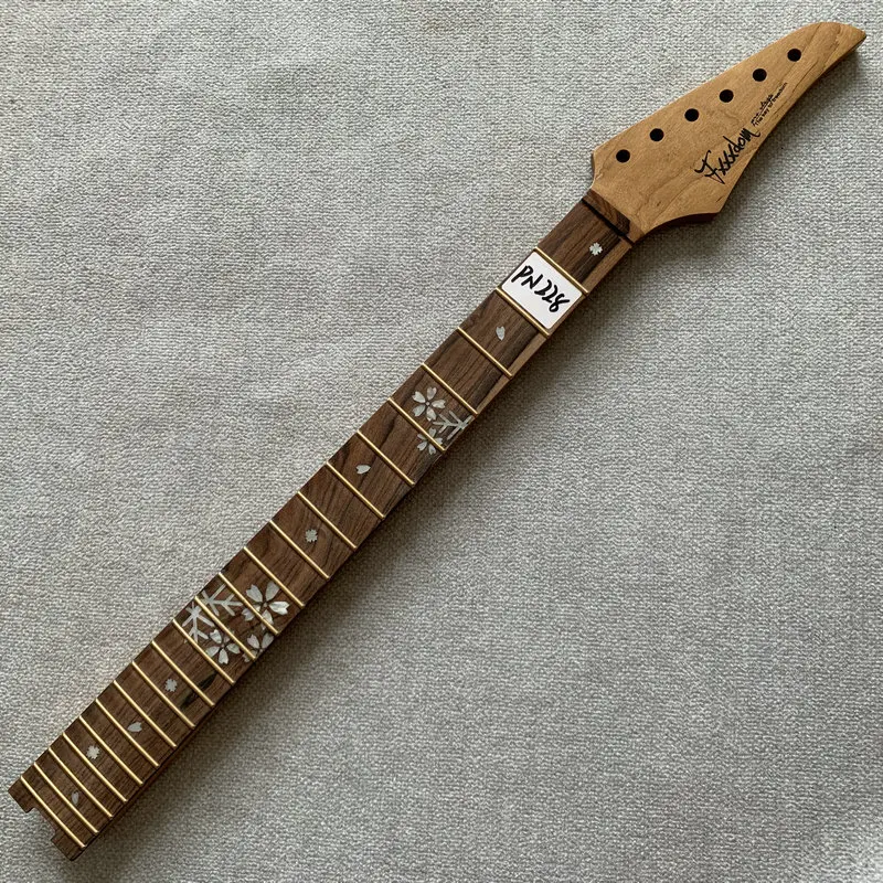 

PN228 Fxxxdon 22-Fret ST Electric Guitar Neck - Maple with Rosewood Custom Inlay & Trussrod From Neck Heel- DIY Replace Part
