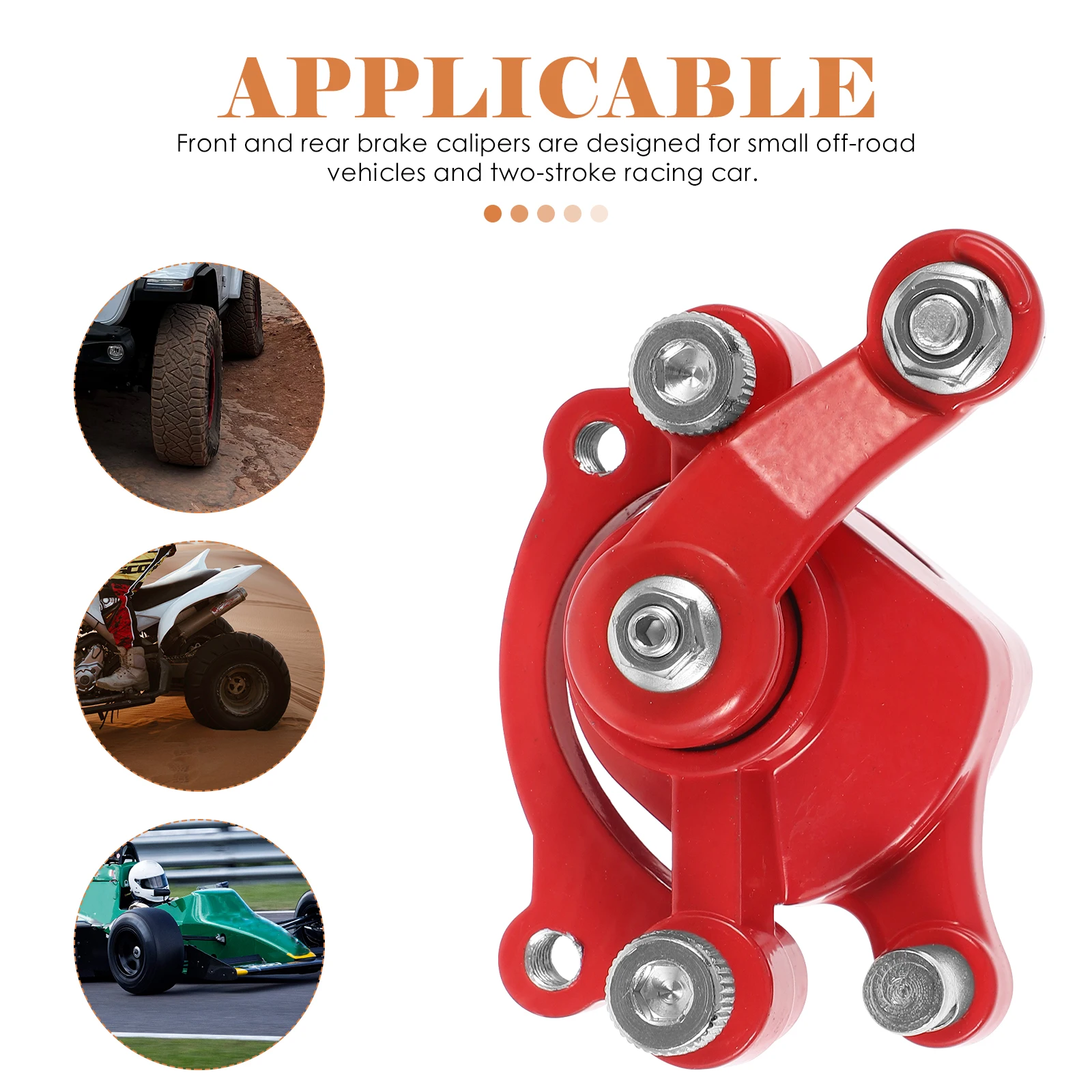 

2pcs Front Rear Brake Calipers Replacement For Gas Scooter Motorcycle Off-Road Racing Car Durable Aluminum Alloy Scooter