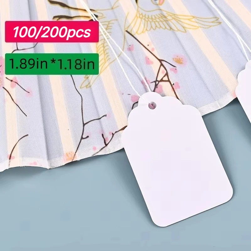 100/200pcs price tag/gardening tag/gift jewelry tag/scene decoration/handwritten elevator/commercial sticker tag
