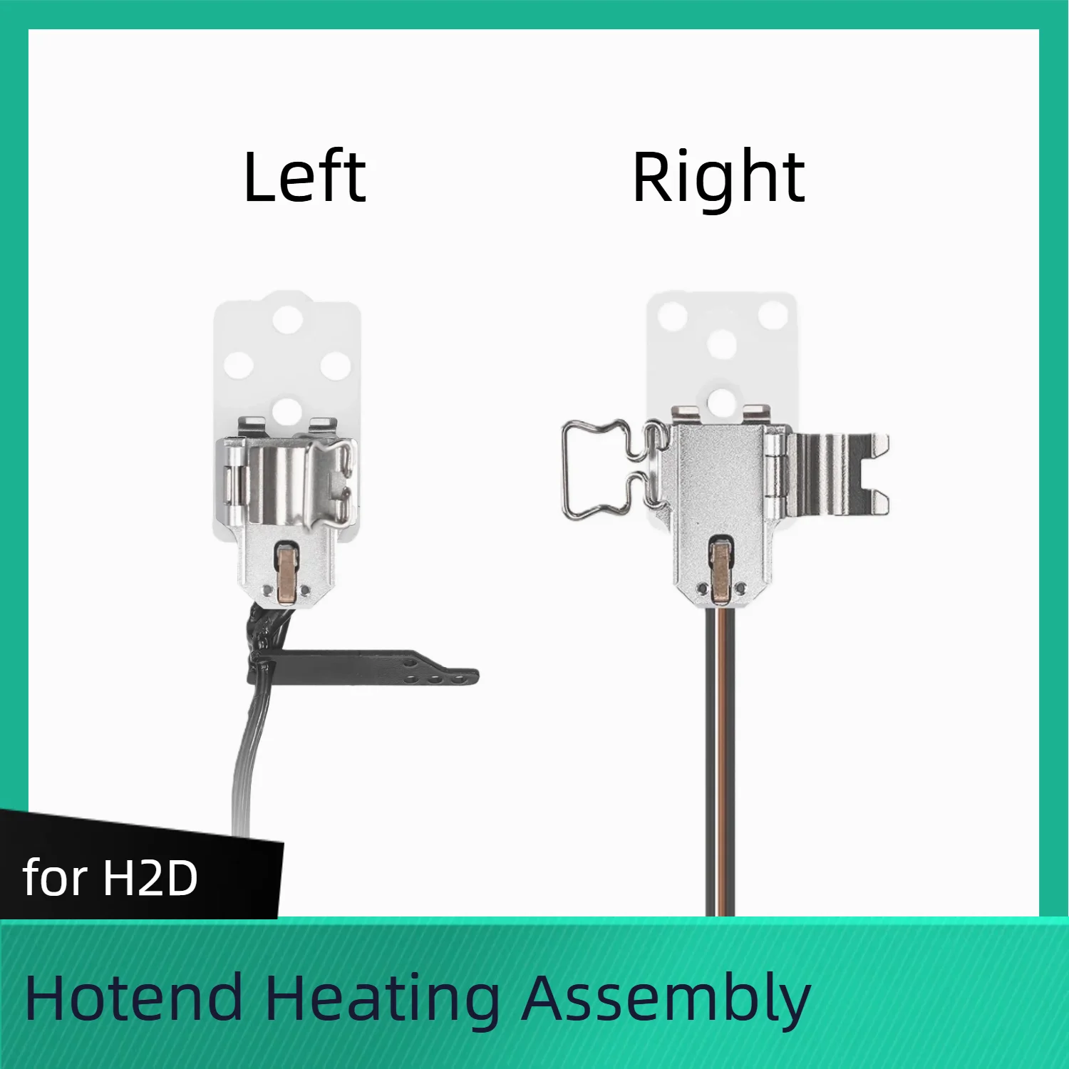Hotend Heating Assembly for Bambu H2D Left Extruder Heating Assembly Right Heating Assembly for H2D Laser 3D Printer Accessories