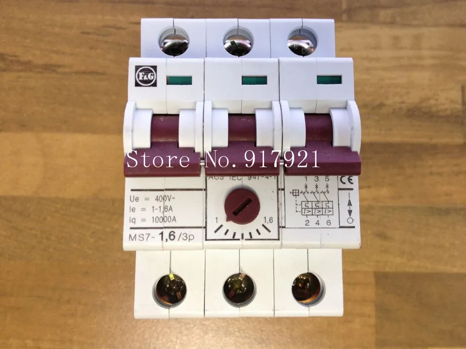 [ZOB] Moeller MS7-1.6 3P Germany MOELLER motor protection switch 1-1.6A miniature circuit breaker