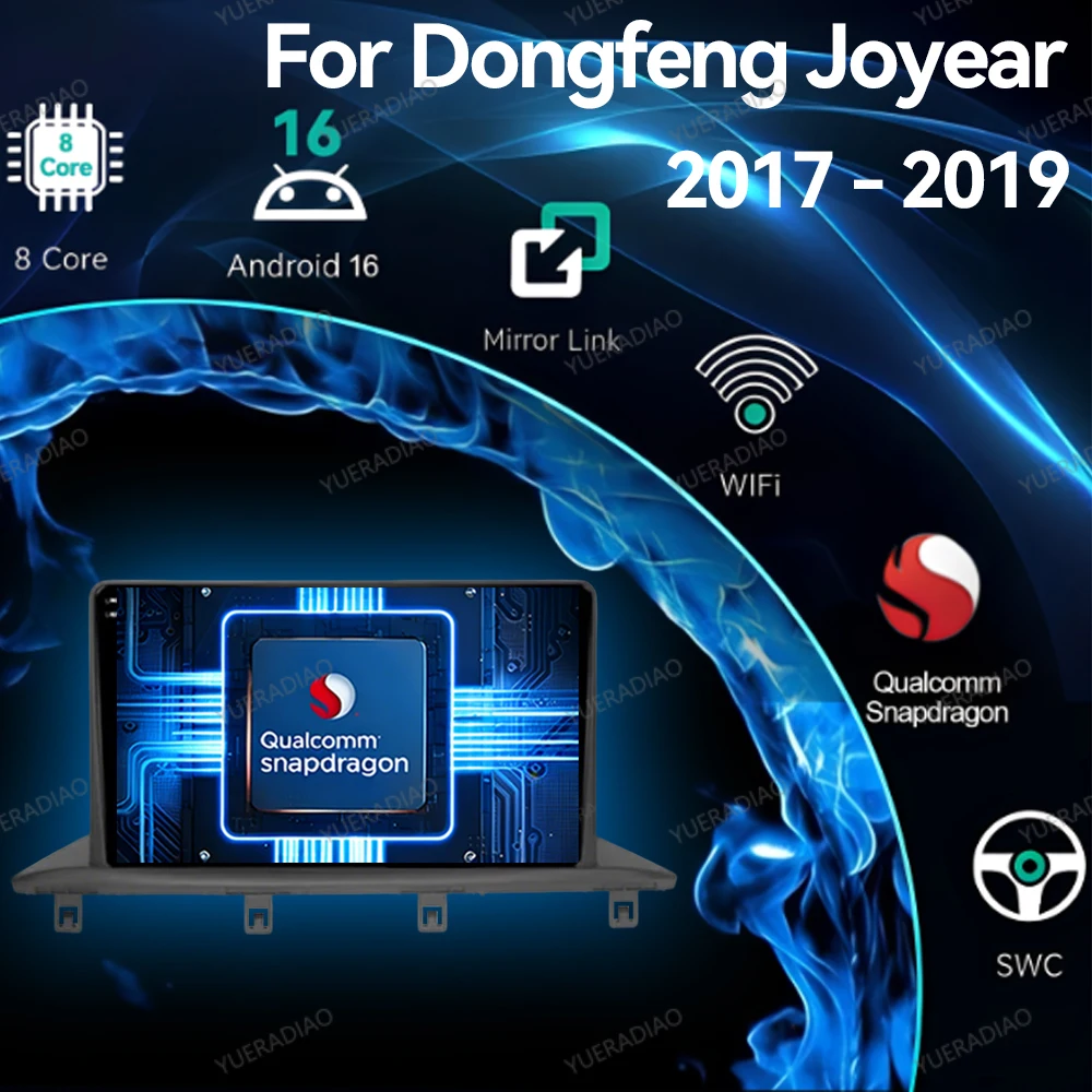 Android 16 Car Radio For DongFeng JingYi JOYEAR x6 X5 SX6 S50 S50EV T5 T5L Multimedia Video Player NAVI GPS 4G WIFI Carplay Auto