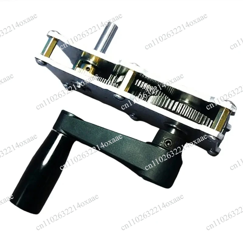 Large Torque Accelerator Gearbox With Crank, High Torque Metal Gear Reducer Speed-Up Box