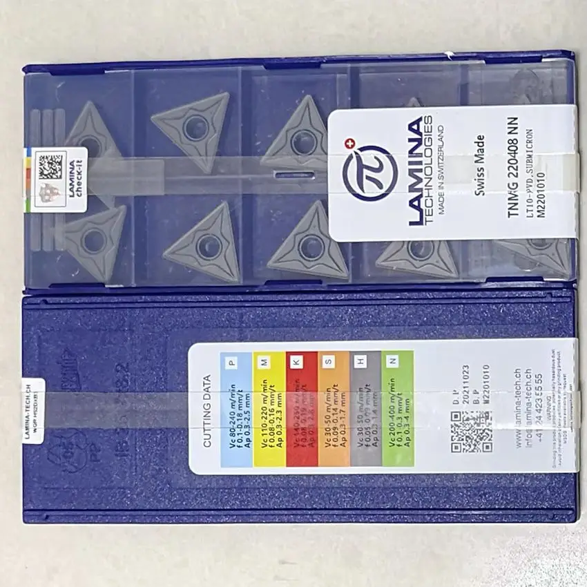 

TNMG220404NN LT10/TNMG220408NN LT10 TNMG220404 TNMG220408 LAMINA твердосплавные вставки с ЧПУ токарные инструменты 10 шт./кор.
