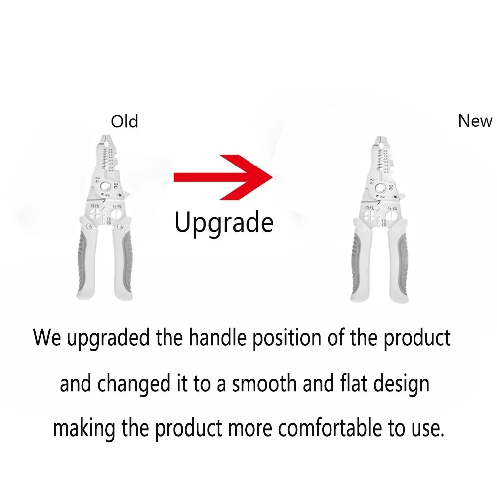 Pintudy 21 في 1 كماشة تجريد الأسلاك عازمة مقبض غير قابل للانزلاق أدوات يدوية كهربائي متعددة المهام أداة متجرد أوتوماتيكية قابلة للتعديل