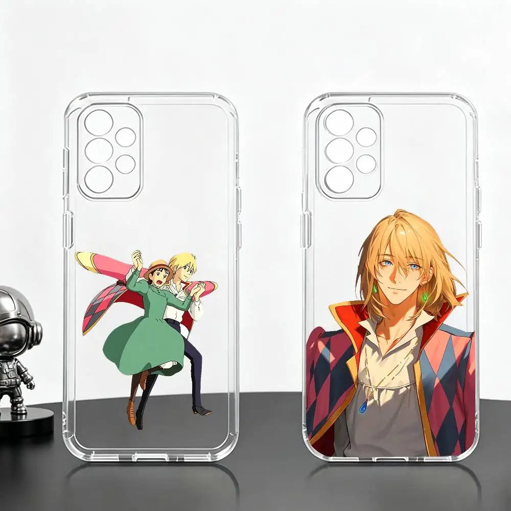 Howl's Moving Castle H-Howl  Phone Case Transparent Silicone Soft For Samsung S25,S24,S21,S22,S23,S30,Ultra,S20,Plus,Fe