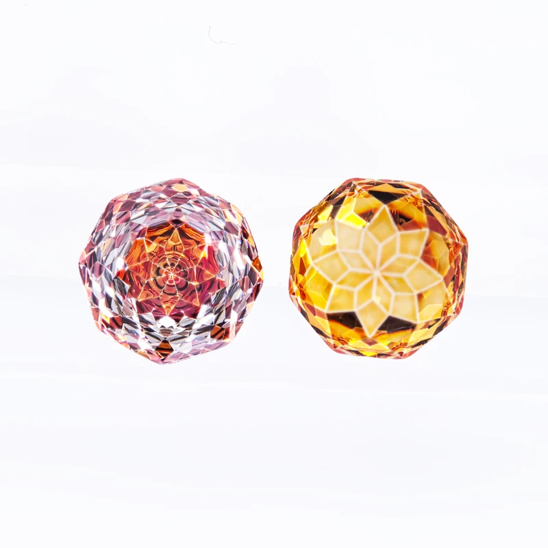 Cubic Zirconia Rose Cut Orange Color Charms Gemstone Bead Diy Advanced Jewelry Rings Earrings Making Factory Wholesale Price