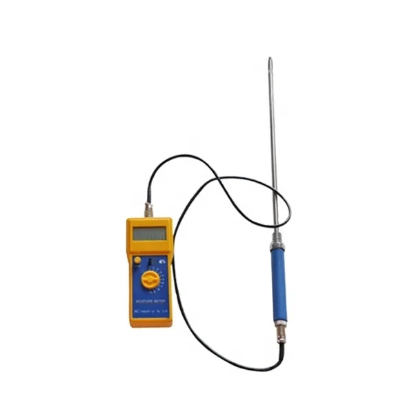 handheld probe 600mm maximum test 80% moisture meter for wood chips