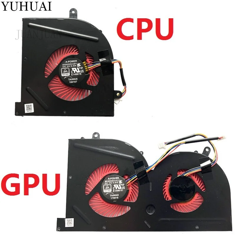 A+ NEW CPU GPU Cooling Fan MSI GS63 GS63VR GS73 GS73VR GS62 GS62VR MS-16K2 MS-17B