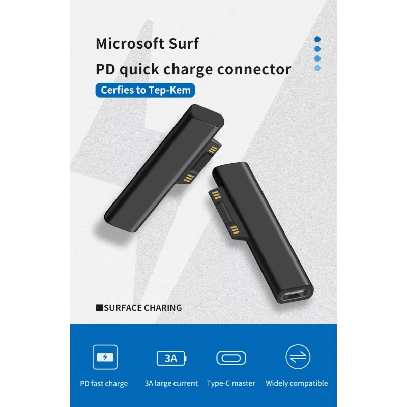 Suitable for Type-c female to Microsoft Surface magnetic PD fast charging conversion head ProGO Laptop Boo3