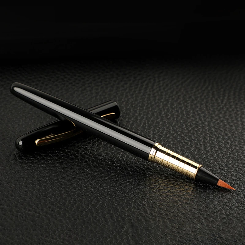 Brosse de type stylo personnalisée, Portable, calligraphie, peut ajouter un sac d'encre, stylo d'étudiant, papeterie scolaire et de bureau