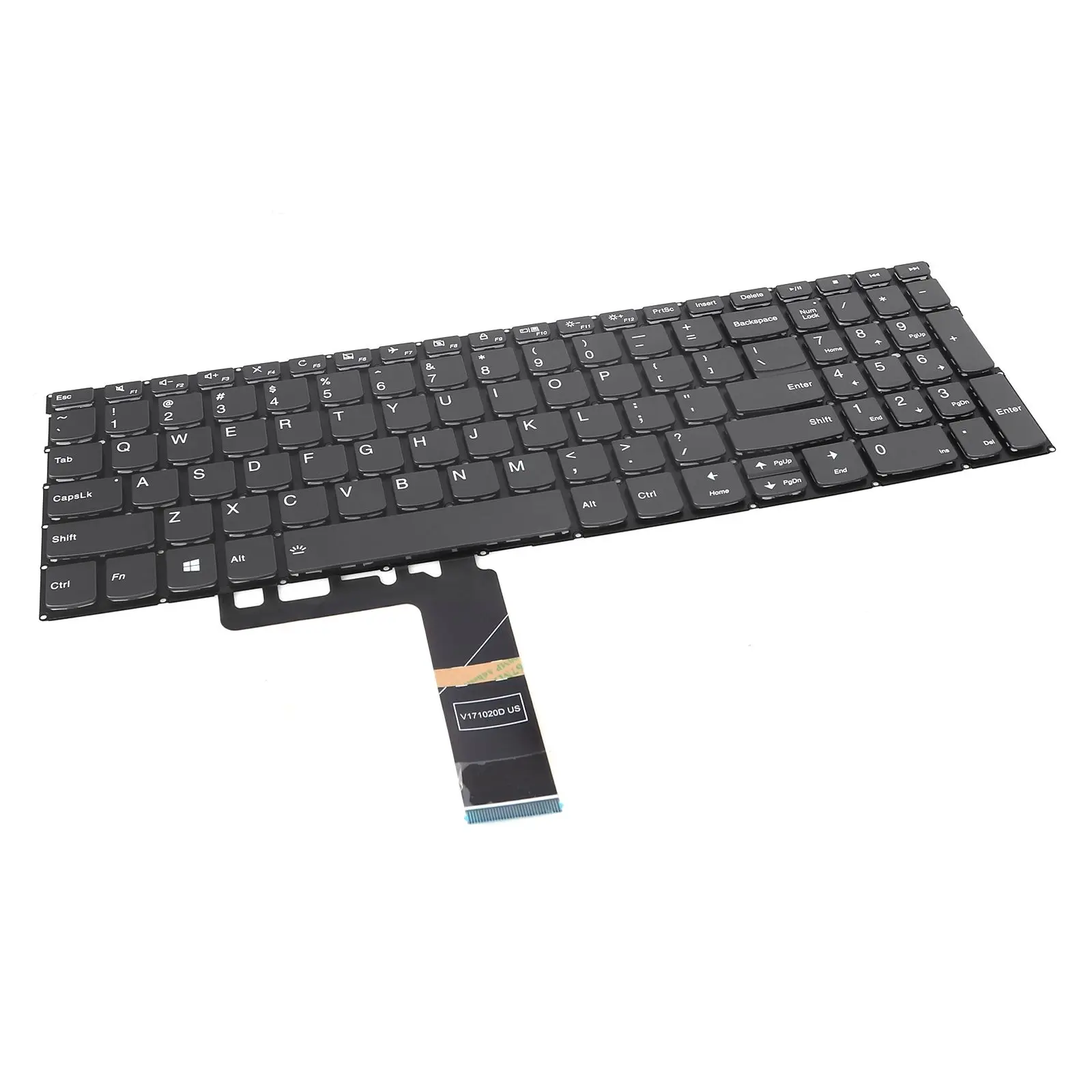 US Laptop Keyboard for Lenovo ThinkBook 15-IIL 15-IML Ideapad S540-15IML 15IWL Gray with Backlit without Frame