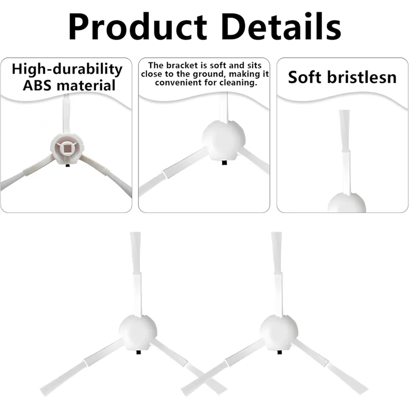 TCF-サイドブラシアクセサリー 9 個交換部品 Xiaomi X20+ X10+ X20 Max X20 Pro 掃除機用