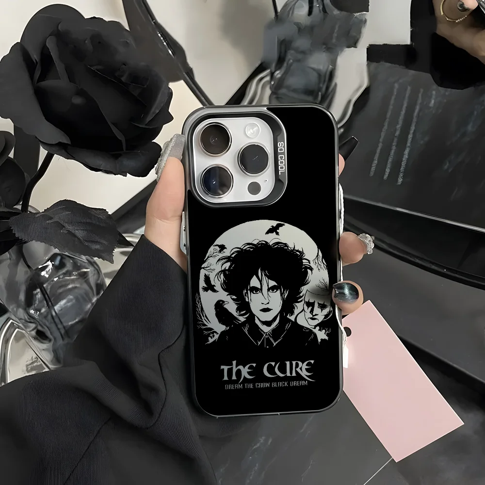 C-Cure R-Robert S-SmithS Phone Case For IPhone 16 15 14 13 12 11 Pro Max Grey Black Matte Laser Metallic Aurora Funda