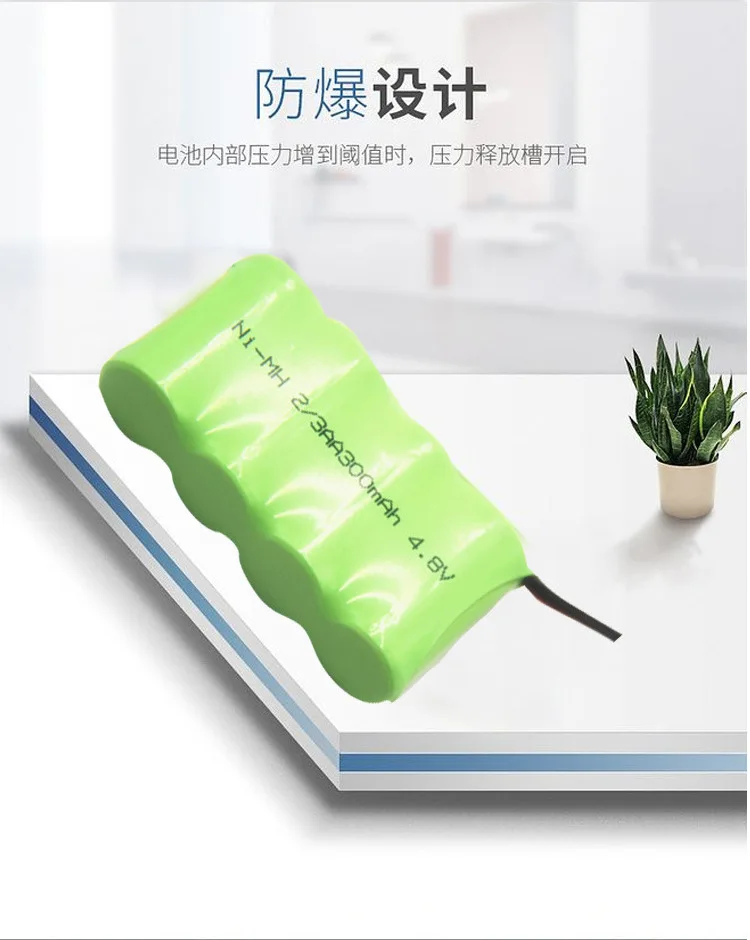 NI-MH 2/3AA 4.8V 300MAH Ni-MH Battery Pack Outdoor Drive Battery
