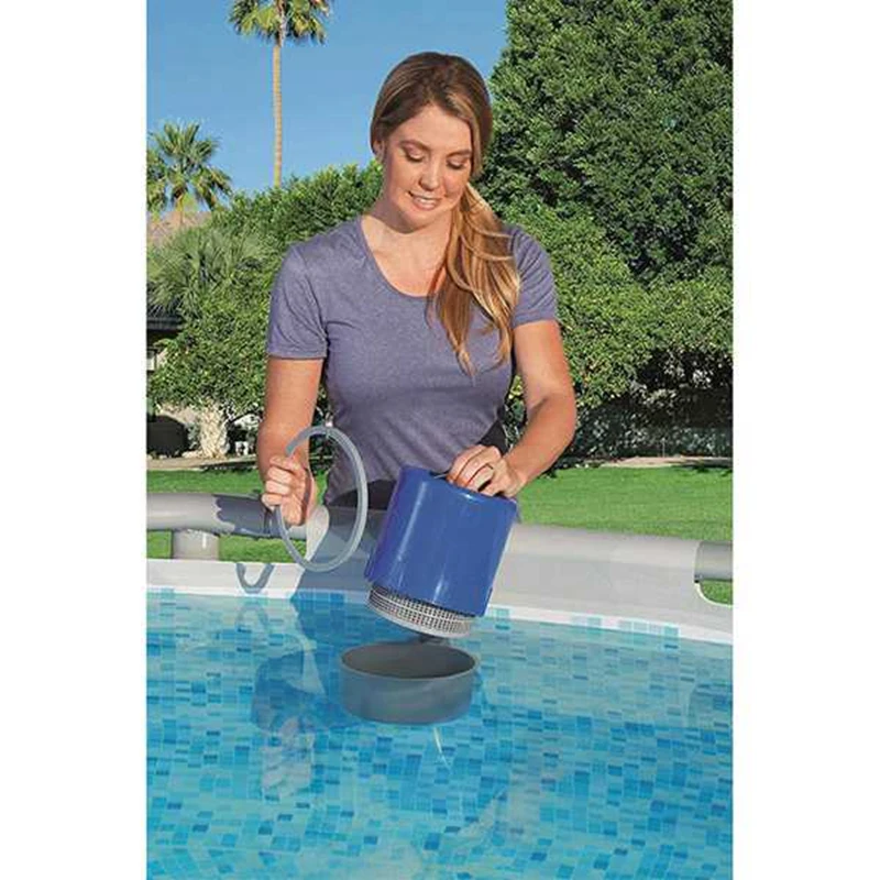 New Pool Surface Skimmer Wall Mount Swimming Pool Filter Automatic Skimm Clean Leaves Absorb Debris Pool Clenaing Tool