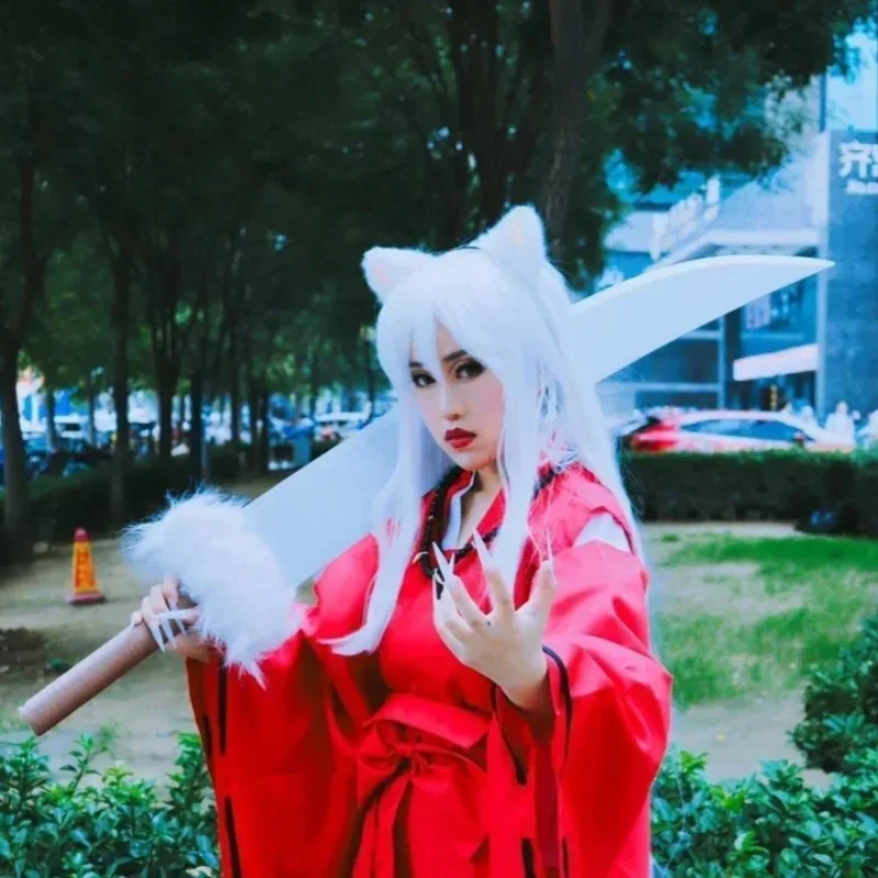 

130cm InuYasha Tetsusaiga Anime Cosplay Props Wooden Japan Samurai Broad Costume Fancy Party Stage Costume Prop