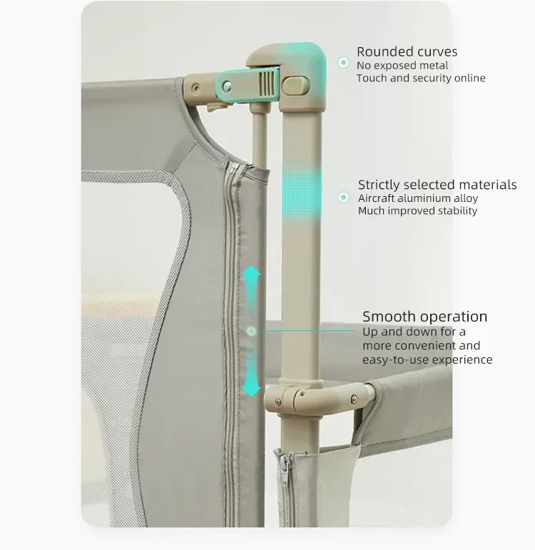 2023 منتجات الأطفال سرير أطفال في سرير الأطفال حديثي الولادة في السرير حاجز حماية